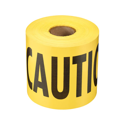 Ruban barricade standard jaune de 300 pieds - Attention