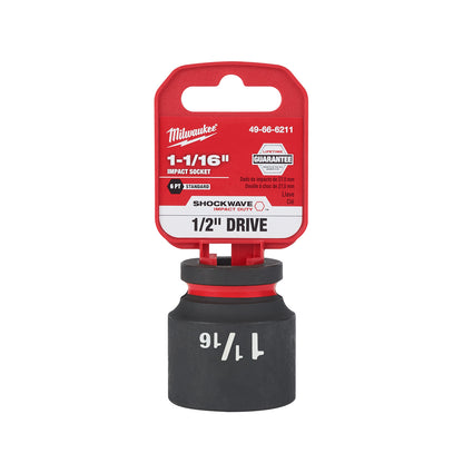 SHOCKWAVE Impact Duty 1/2" Drive 1-1/16" Standard 6 Point Socket