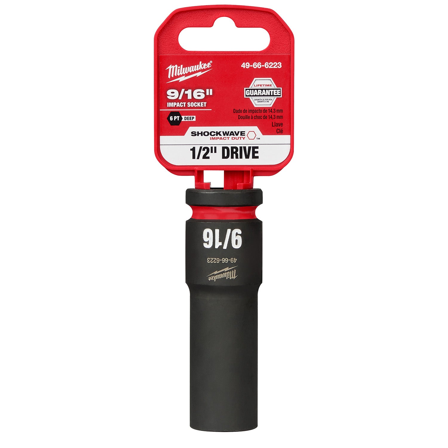 SHOCKWAVE Impact Duty 1/2" Drive 9/16" Deep 6 Point Socket