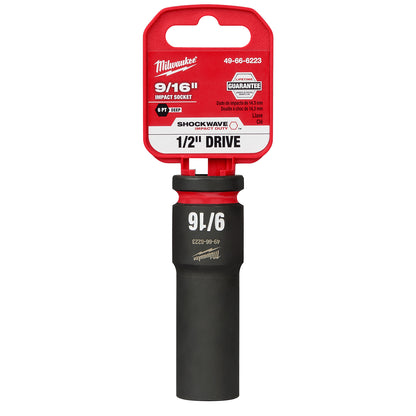 SHOCKWAVE Impact Duty 1/2" Drive 9/16" Deep 6 Point Socket