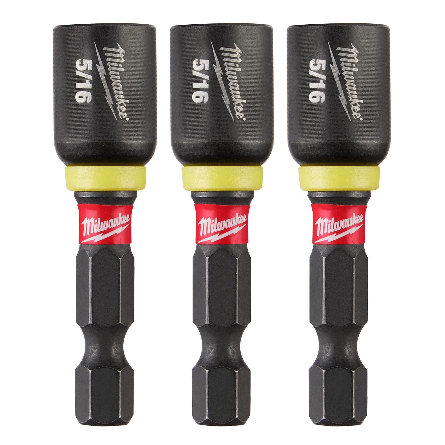 SHOCKWAVE Impact Duty 5/16" x 1-7/8" Tourne-écrou magnétique (3 PK)