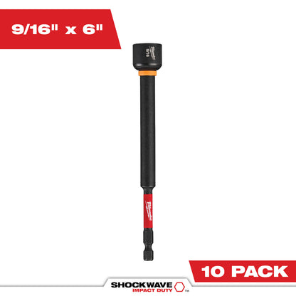 SHOCKWAVE Impact Duty 9/16" x 6" Magnetic Nut Driver - 1 Pack