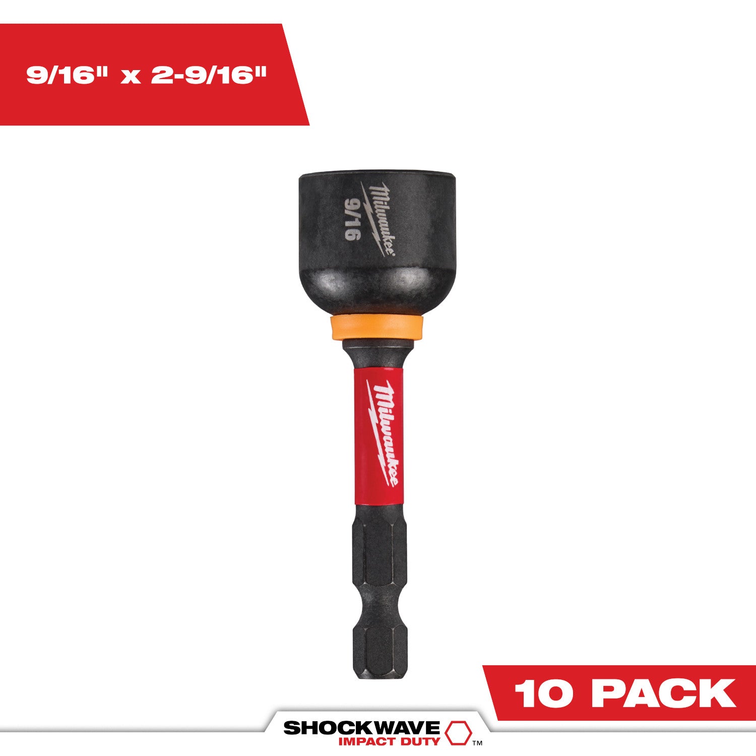 SHOCKWAVE Impact Duty 9/16” x 2-9/16” Magnetic Nut Driver - 1 Pack