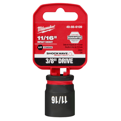 SHOCKWAVE Impact Duty 3/8" Drive 11/16" Standard 6 Point Socket