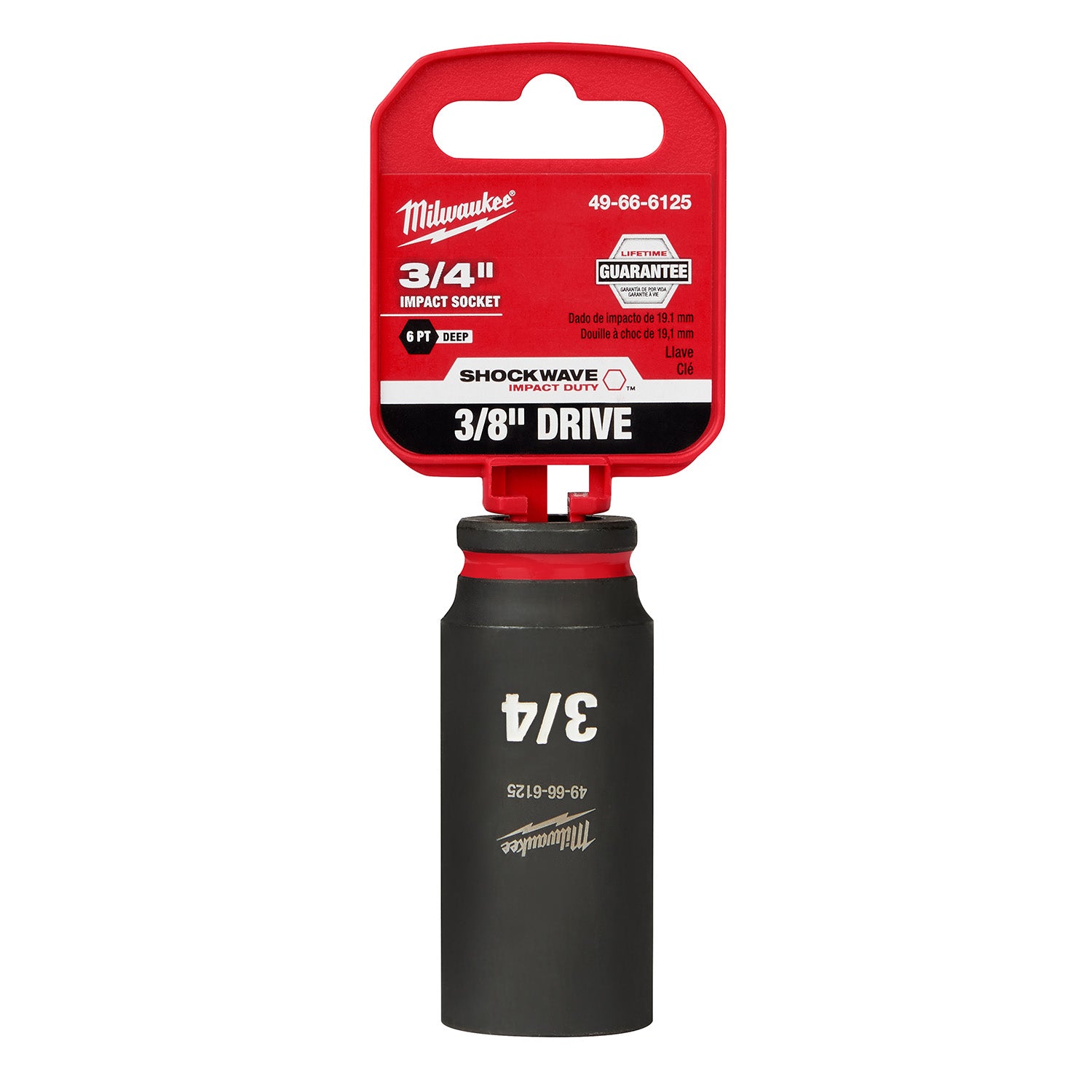 SHOCKWAVE Impact Duty 3/8" Drive 3/4" Deep 6 Point Socket