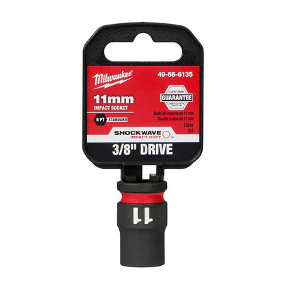 SHOCKWAVE Impact Duty 3/8" Drive 11MM Standard 6 Point Socket