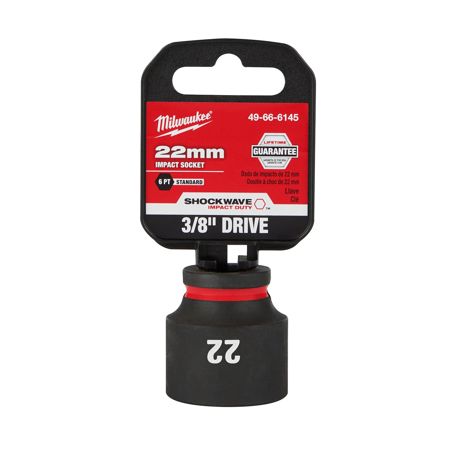 SHOCKWAVE Impact Duty 3/8" Drive 22MM Standard 6 Point Socket