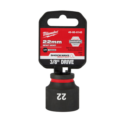 SHOCKWAVE Impact Duty 3/8" Drive 22MM Standard 6 Point Socket