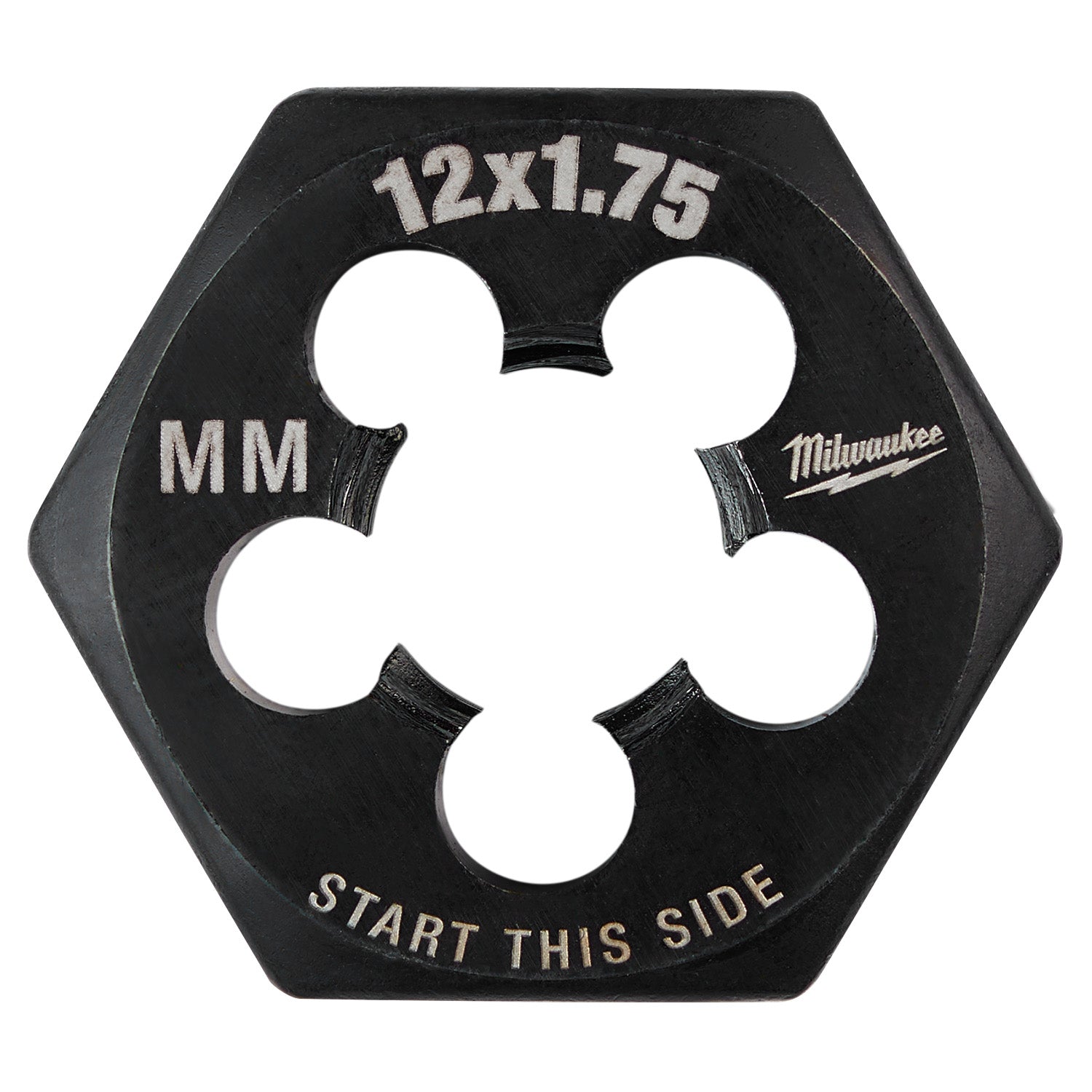 M12-1.75 mm 1-Inch Hex Threading Die