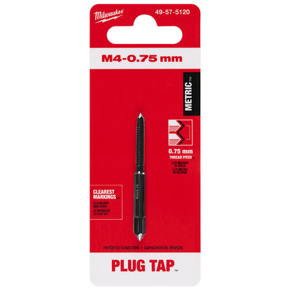 M4-0.75 mm Straight Flute Plug Tap