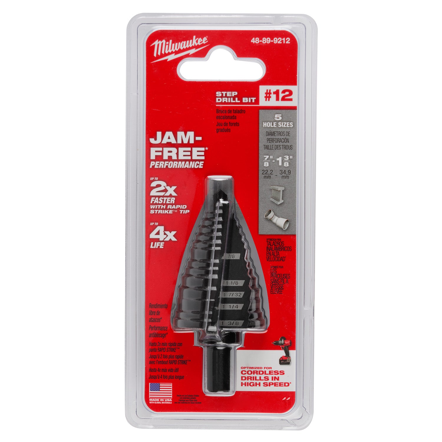 Foret étagé #12, 7/8" - 1-3/8"