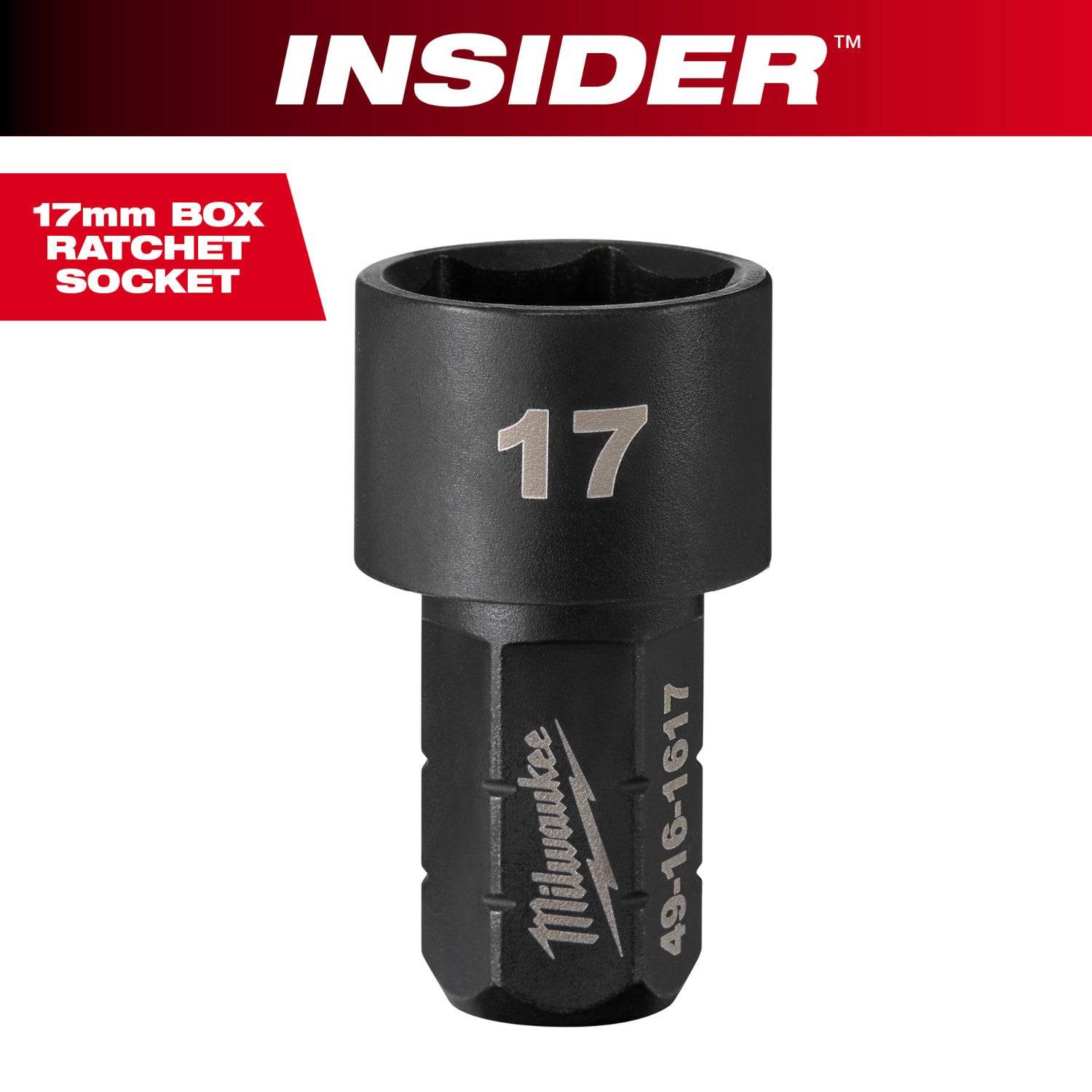 INSIDER Box Ratchet Socket 6 Point 17mm