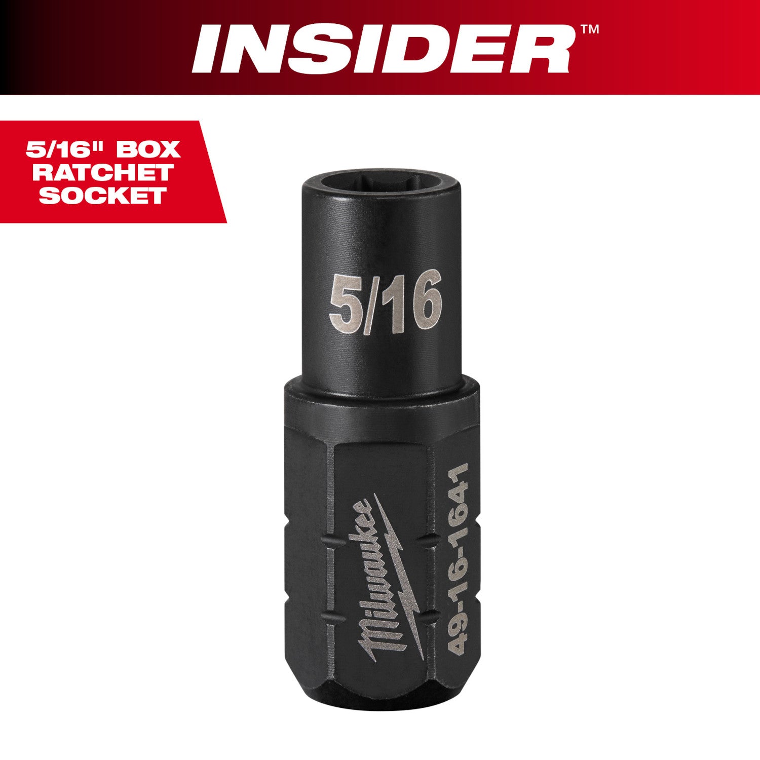 INSIDER Box Ratchet Socket 6 Point 5/16"