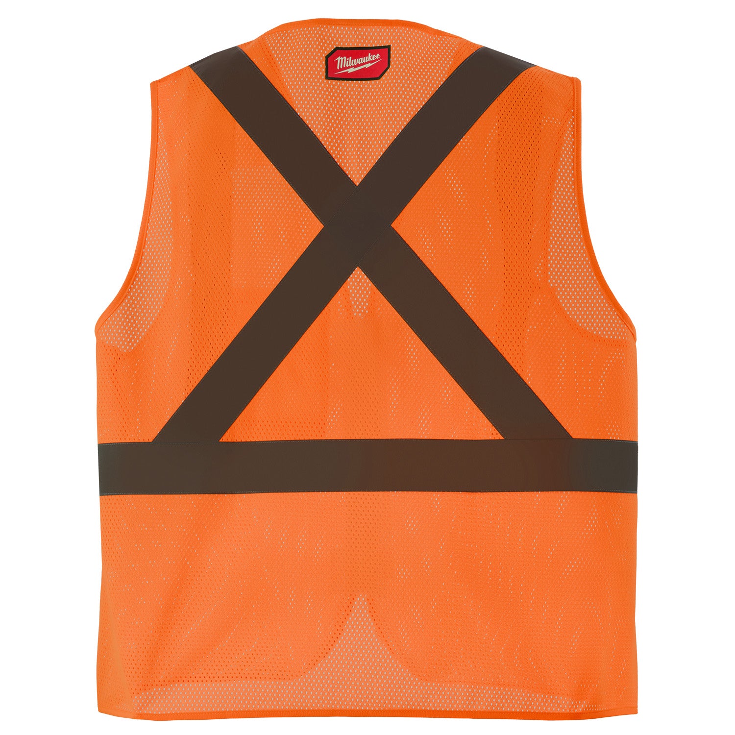 Gilet de sécurité classe 2 à poche unique en maille orange haute visibilité - L/XL (ANSI/CSA)
