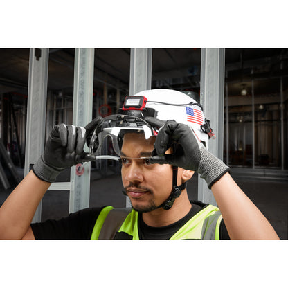 BOLT White Front Brim Vented Safety Helmet (USA) - Type 2, Class C