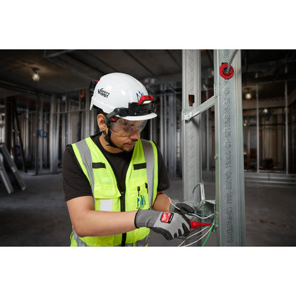 BOLT White Front Brim Vented Safety Helmet (USA) - Type 2, Class C