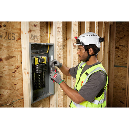 BOLT White Front Brim Vented Safety Helmet (USA) - Type 2, Class C