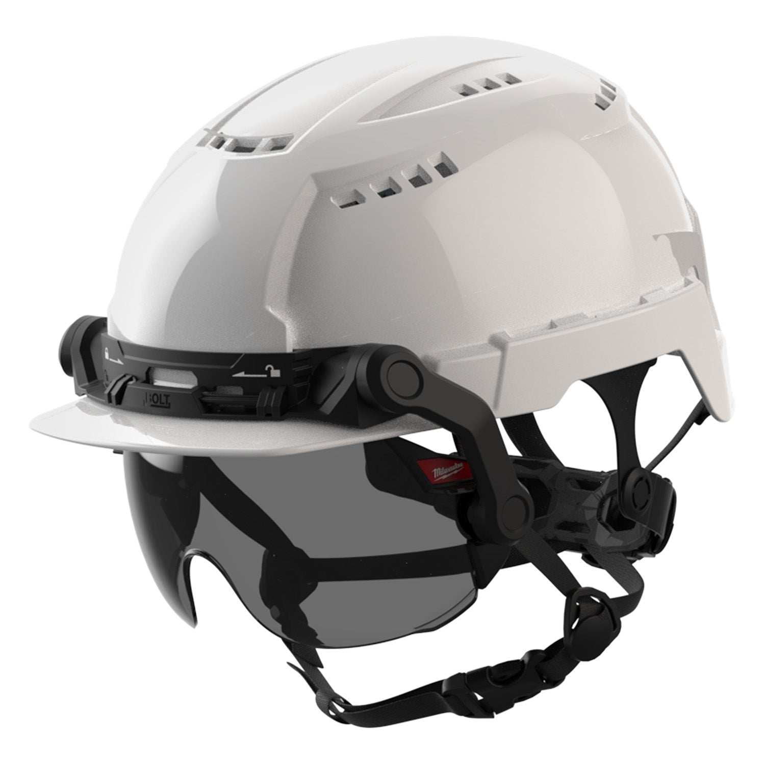 BOLT Eye Visor - Tinted Dual Coat Lens (Compatible with Milwaukee Safety Helmets & Hard Hats)