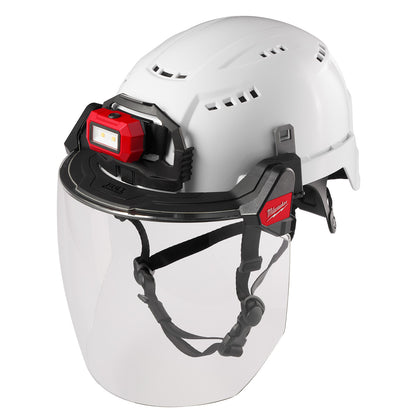 BOLT Full Face Shield - Clear Dual Coat Lens (Compatible with Milwaukee Safety Helmets & Hard Hats)