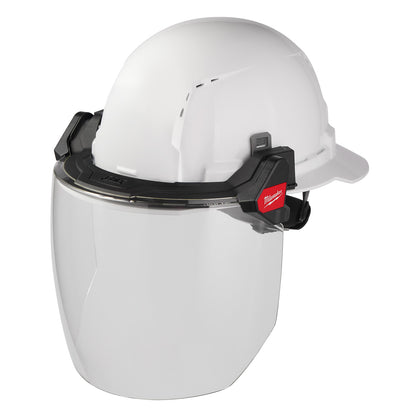 BOLT Full Face Shield - Clear Dual Coat Lens (Compatible with Milwaukee Safety Helmets & Hard Hats)