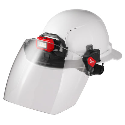 BOLT Full Face Shield - Clear Dual Coat Lens (Compatible with Milwaukee Safety Helmets & Hard Hats)