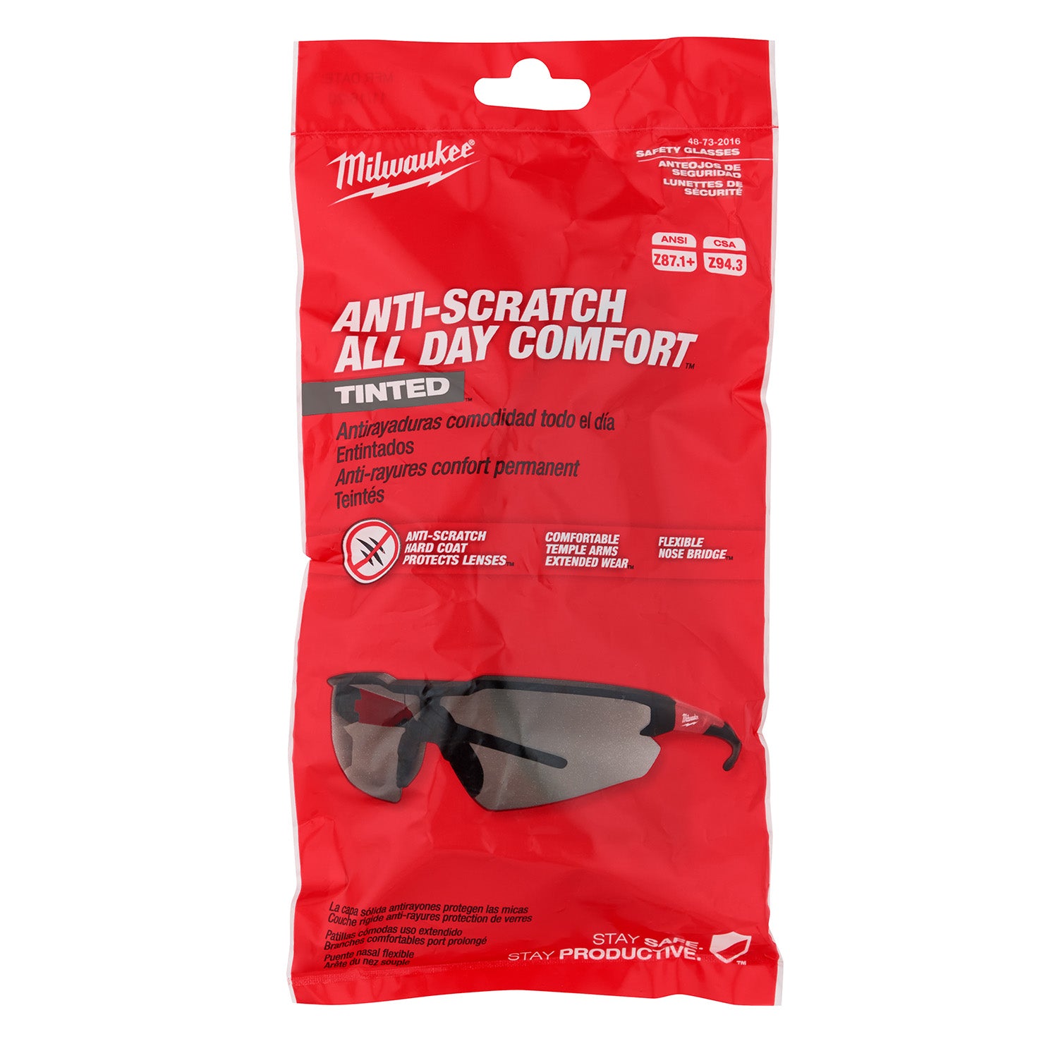 Safety Glasses - Tinted Anti-Scratch Lenses (Polybag)
