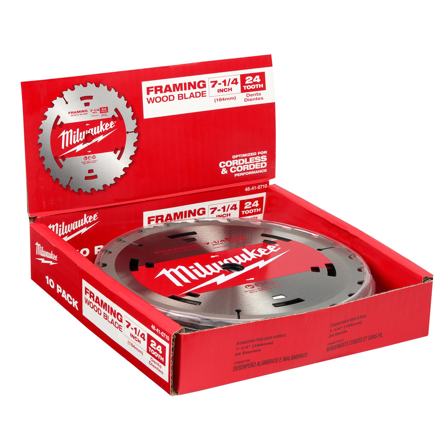 7-1/4" 24T Construction Framing Blades - 1 Pack