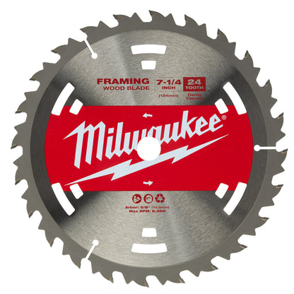 7-1/4" 24T Construction Framing Blades - 1 Pack