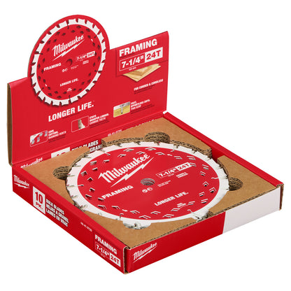 7-1/4" 24T Framing Circular Saw Blades - 1 Pack