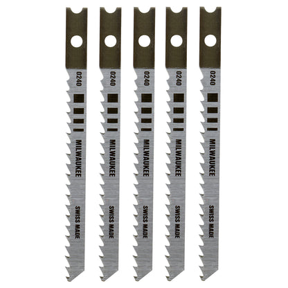 3-1/8" 8TPI U-Shank Wood High Carbon Steel Jig Saw Blades - 1 Pack