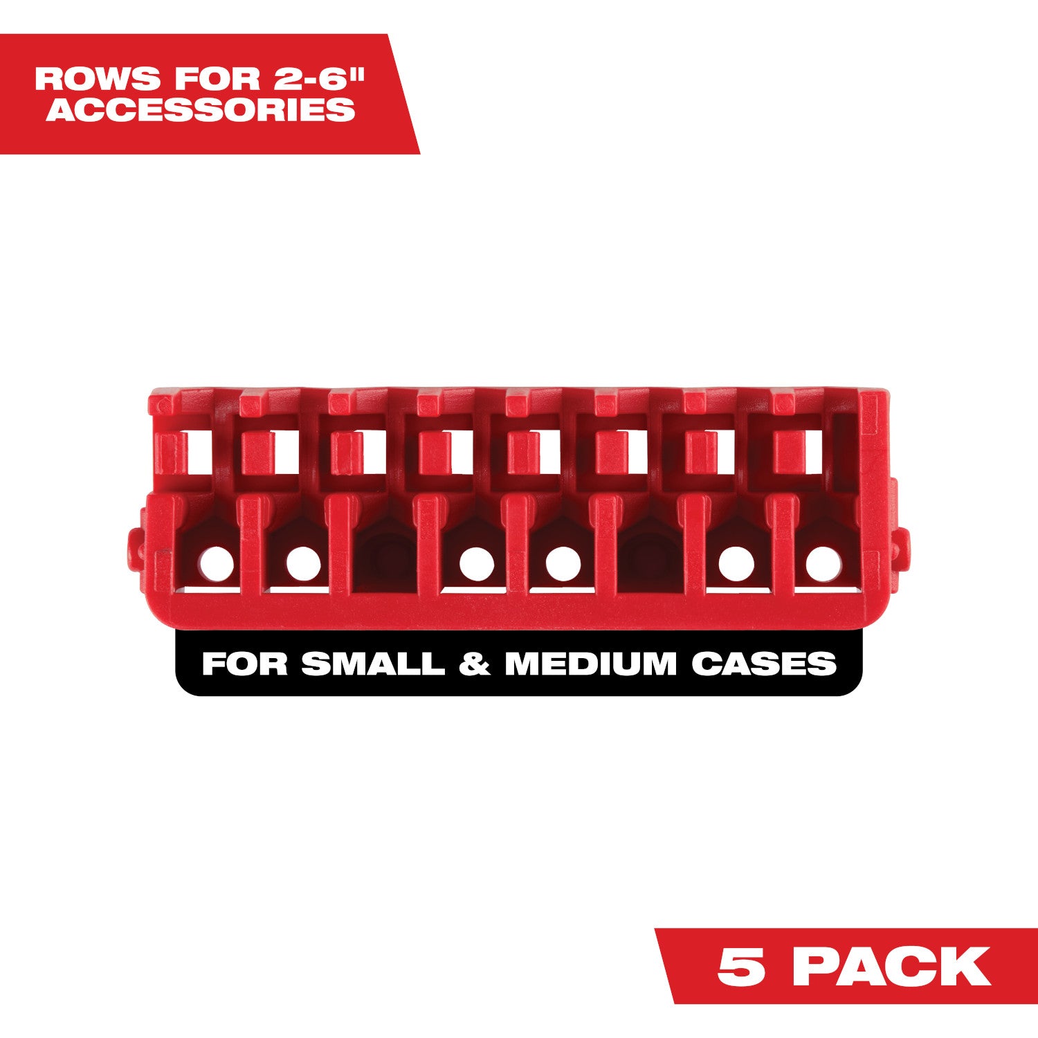 Small & Medium Case Rows for Impact Driver Accessories - 1 Pack
