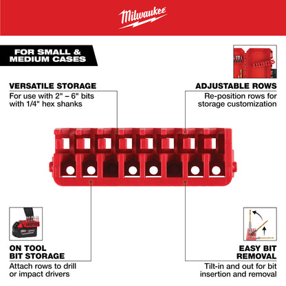 Small & Medium Case Rows for Impact Driver Accessories - 1 Pack