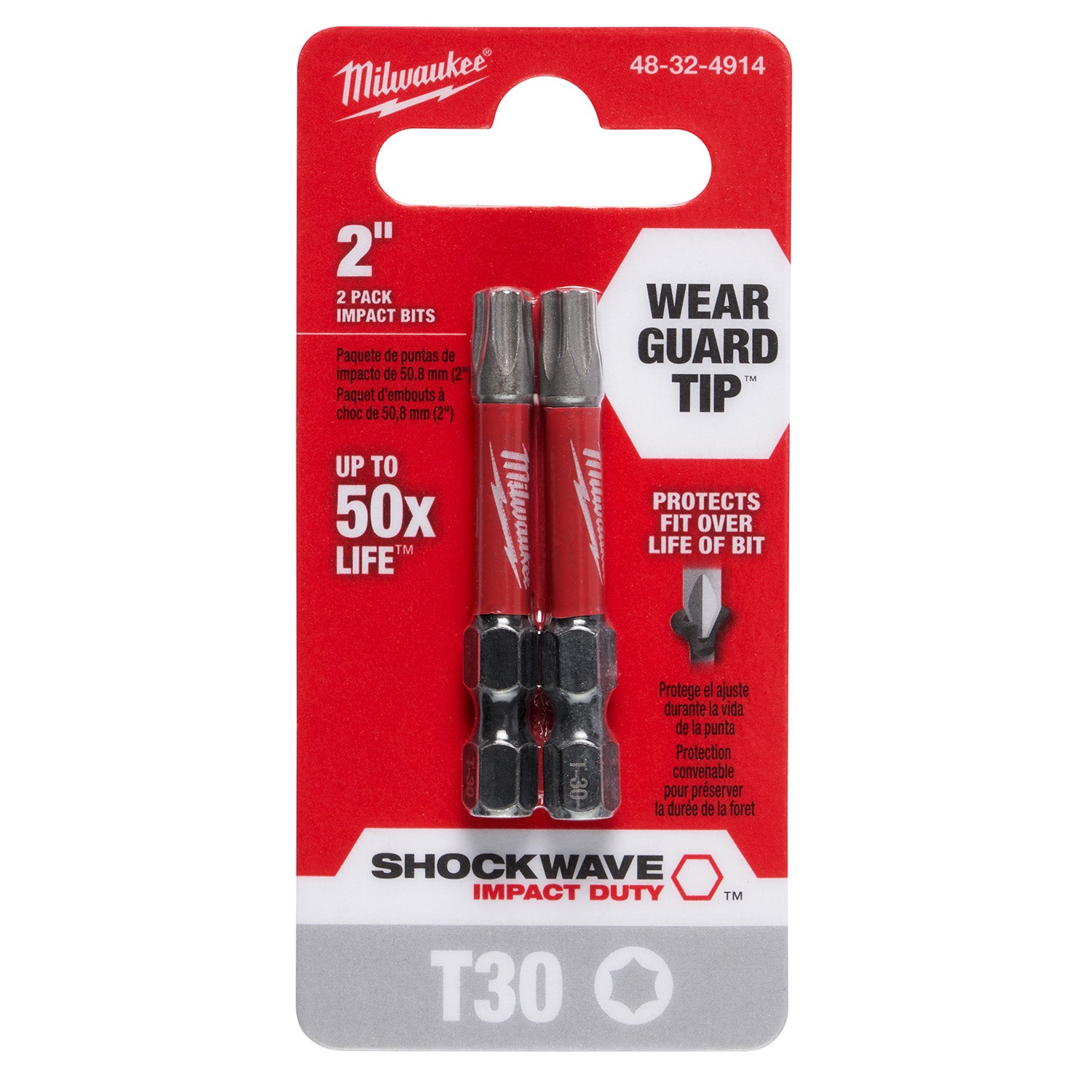 SHOCKWAVE Impact Duty 2 "TORX T30 Power Bits 2 Pack