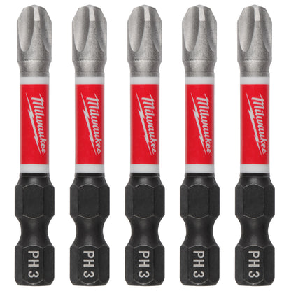 SHOCKWAVE Impact Duty 2" Phillips #3 Power Bits  - 10 Pack