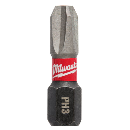 SHOCKWAVE Impact Duty 1" Phillips #3 Insert Bits - 1 Pack
