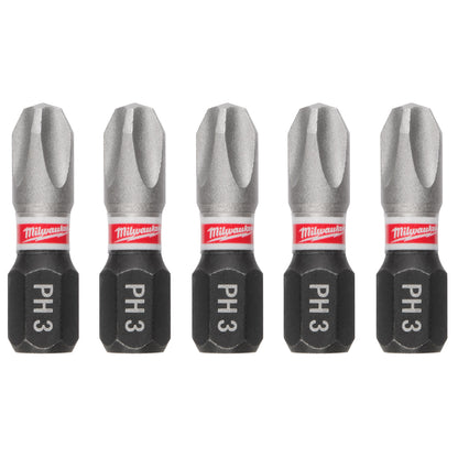 SHOCKWAVE Impact Duty 1" Phillips #3 Insert Bits - 1 Pack