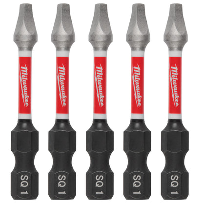 SHOCKWAVE Impact Duty 2" Square Recess #1 Power Bits - 1 Pack
