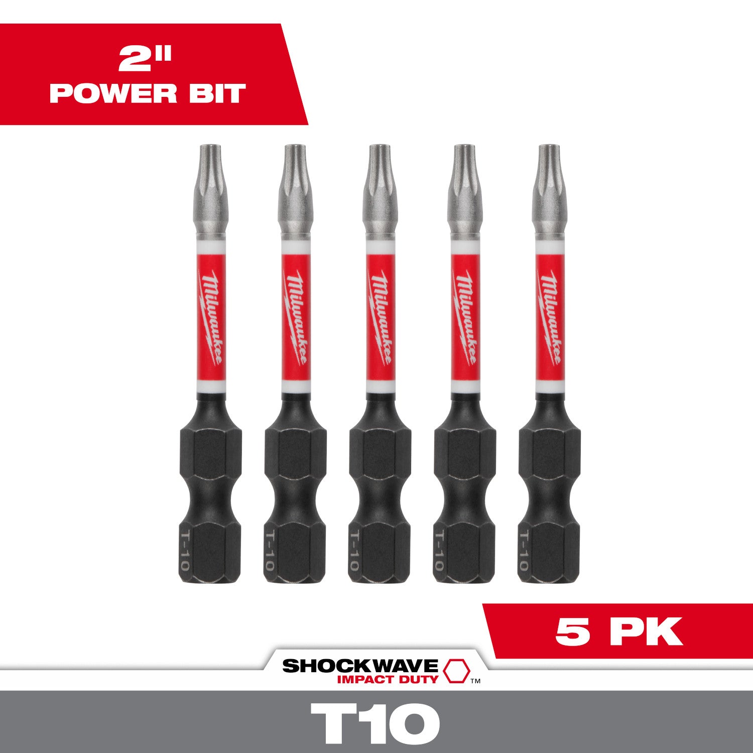 SHOCKWAVE Impact Duty 2" TORX T10 Power Bits - 1 Pack