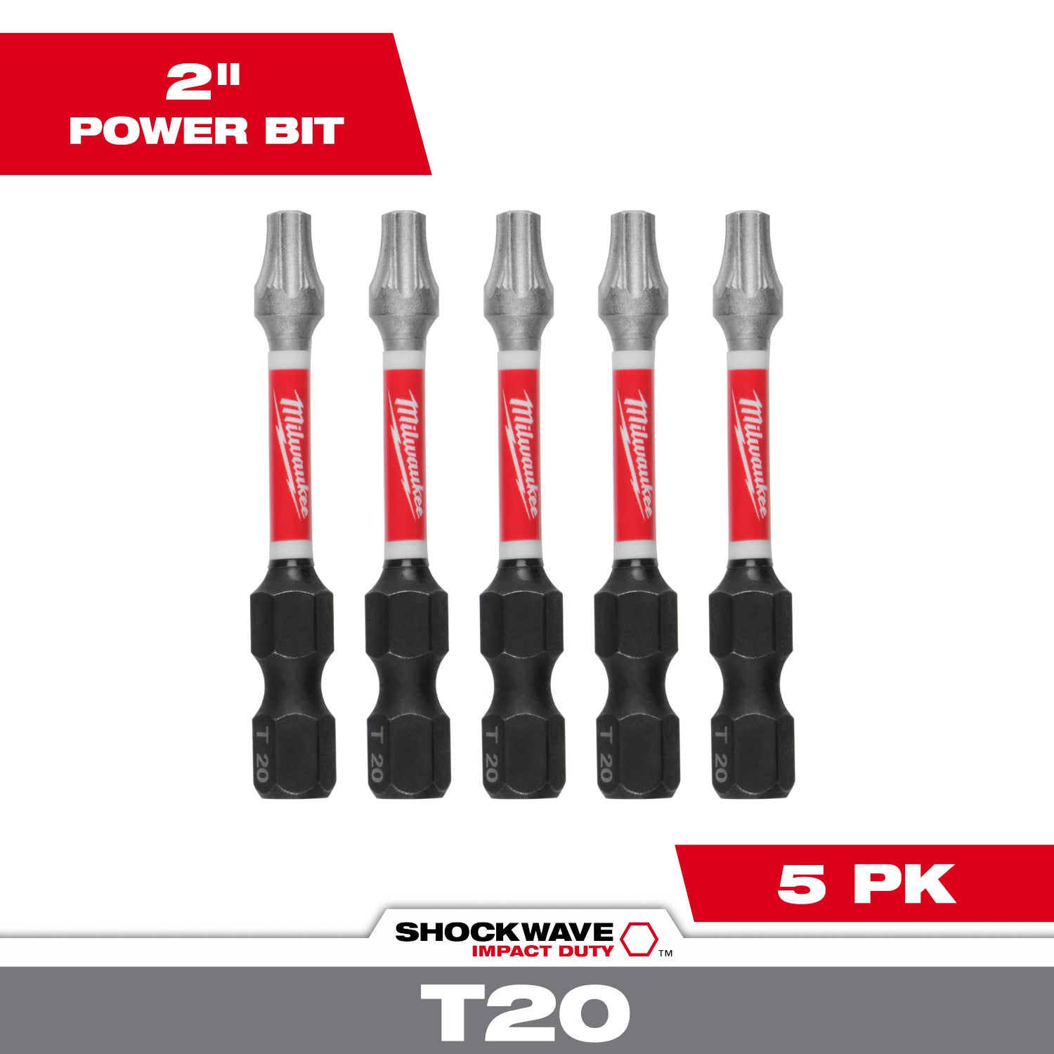 SHOCKWAVE Impact Duty 2" TORX T20 Power Bits - 1 Pack