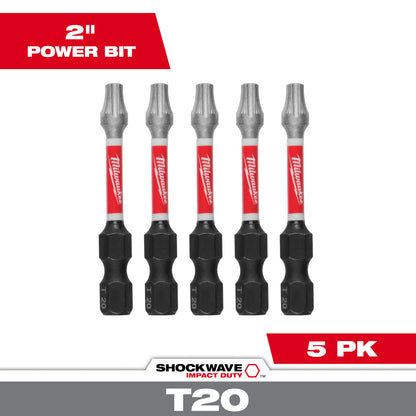 SHOCKWAVE Impact Duty 2" TORX T20 Power Bits - 1 Pack