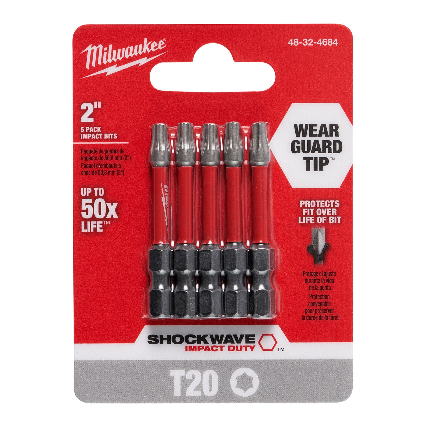 SHOCKWAVE Impact Duty 2" TORX T20 Power Bits - 1 Pack