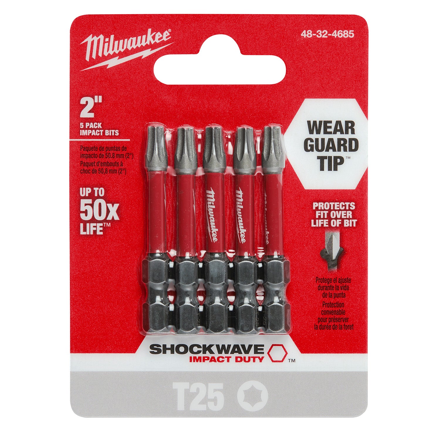 SHOCKWAVE Impact Duty 2"TORX T25 Power Bits - 1 Pack