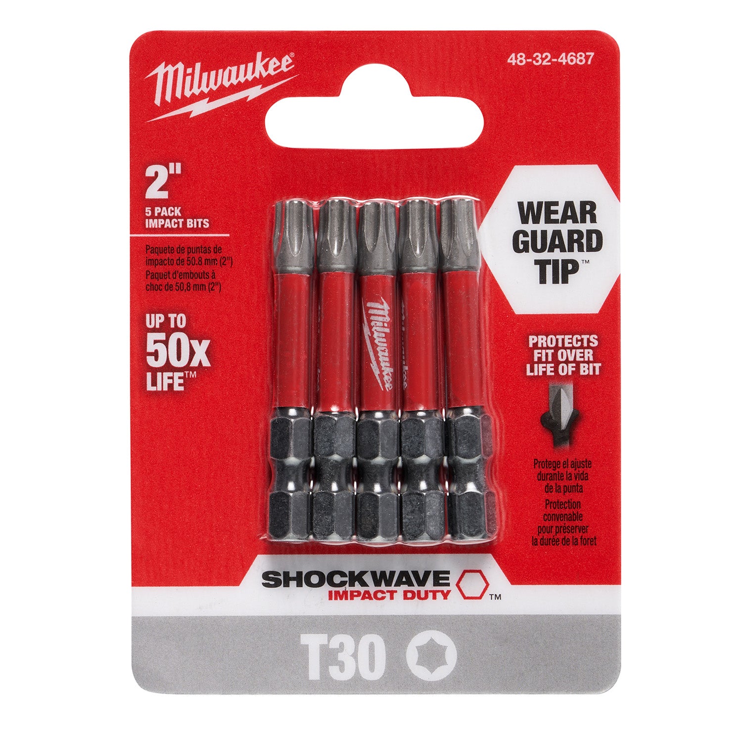 SHOCKWAVE Impact Duty 2" TORX T30 Power Bits - 1 Pack