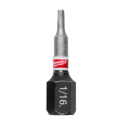 SHOCKWAVE Impact Duty 1" Hex 1/16" Insert Bits (1 Pack)