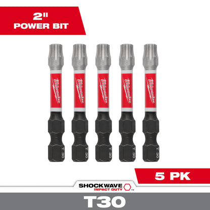 SHOCKWAVE Impact Duty 2" TORX T30 Power Bits - 1 Pack