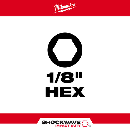SHOCKWAVE Impact Duty 1" Hex 1/8" Insert Bits (1 Pack)