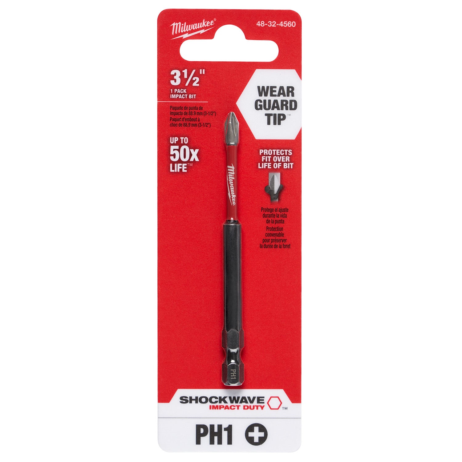 SHOCKWAVE 3-1/2" Impact Phillips #1 Power Bit