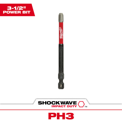SHOCKWAVE Impact Duty 3-1/2" Phillips #3 Power Bit
