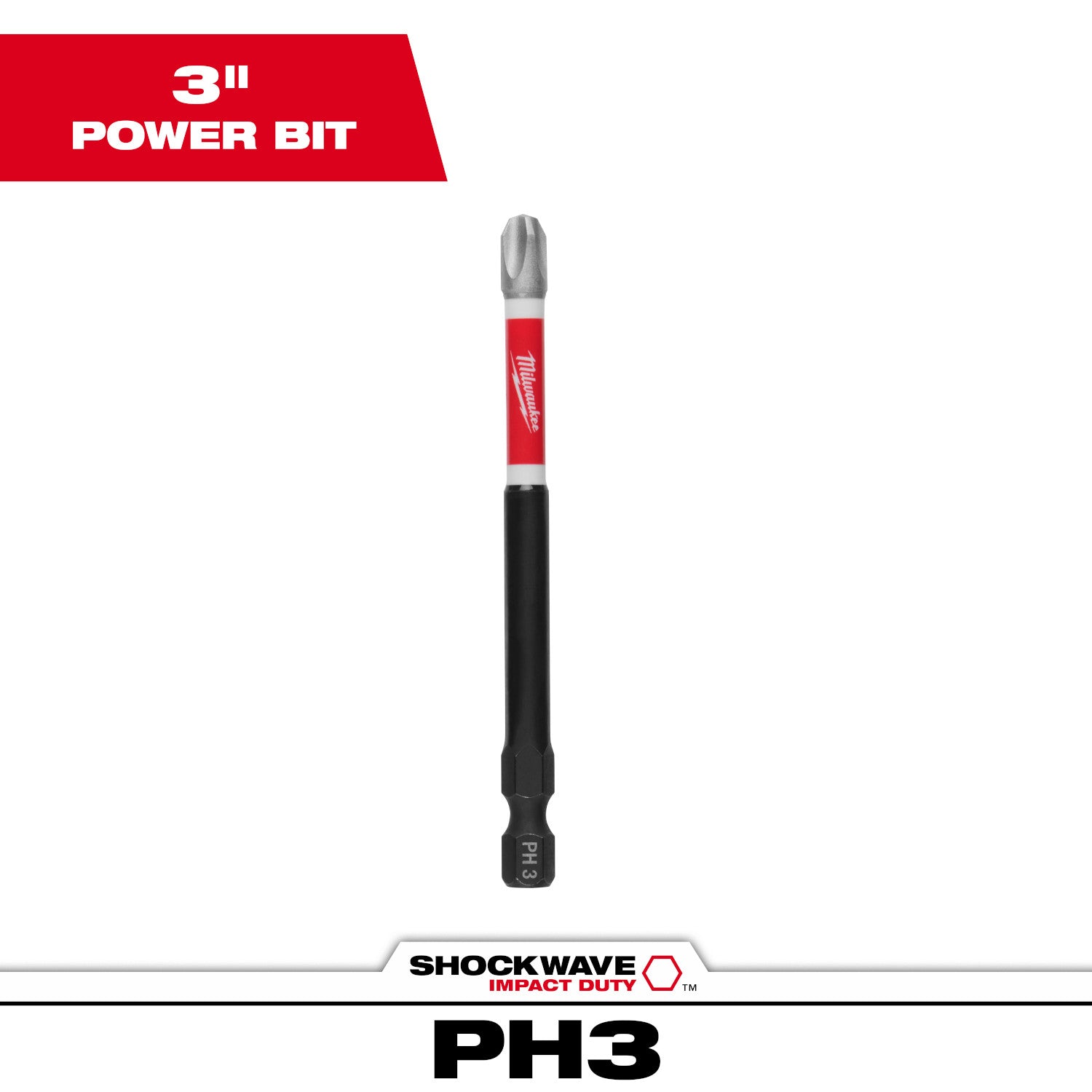 SHOCKWAVE Impact Duty 3-1/2" Phillips #3 Power Bit