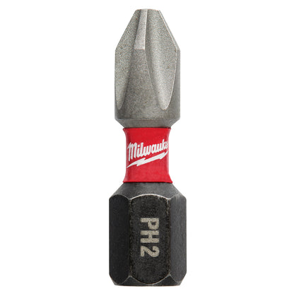 SHOCKWAVE Impact Duty 1" Phillips #2 Insert Bits - 1 Pack